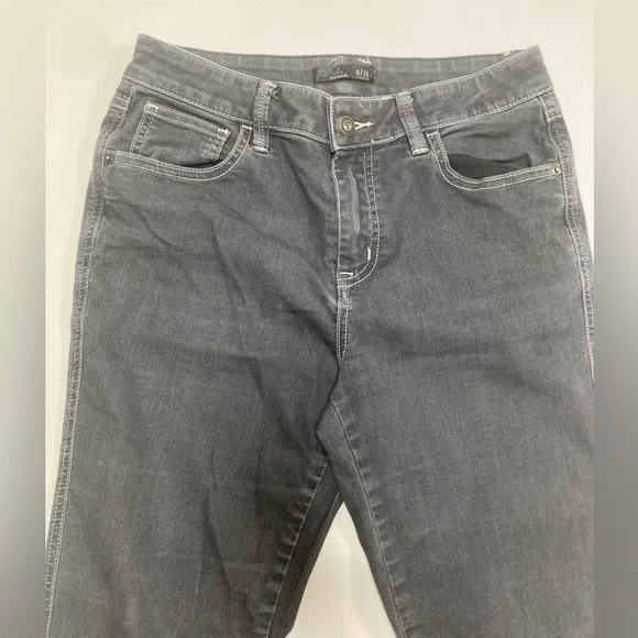 Prana Grey Faded Denim Skinny Jeans - Picture 3 of 7